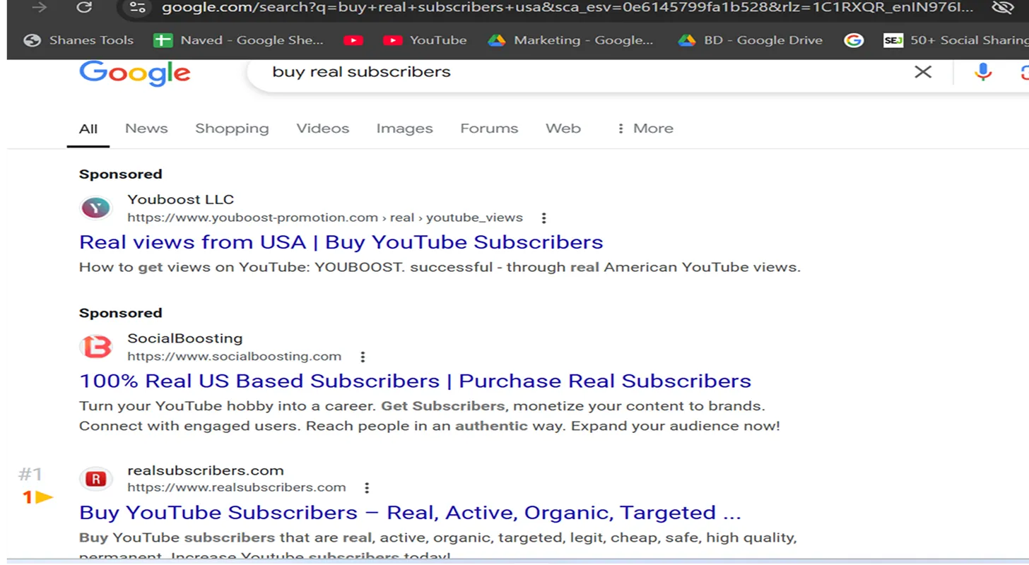 Realsubscribers.com USA